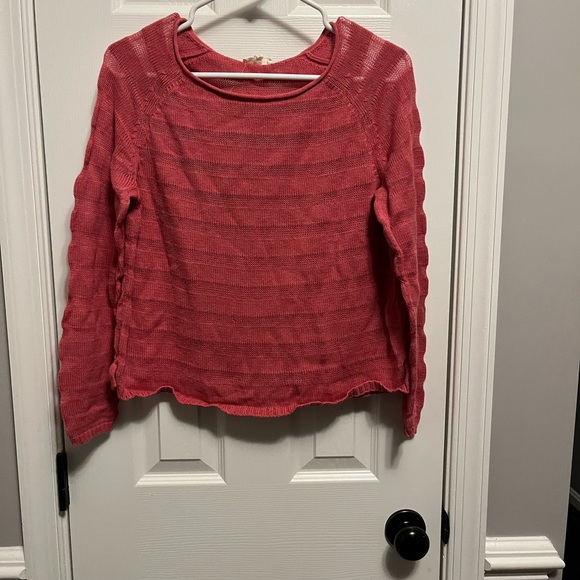 Eileen Fisher Sweater Womens
Med petite Pink Organic 
Breathable Beach Costal - Picture 2 of 7